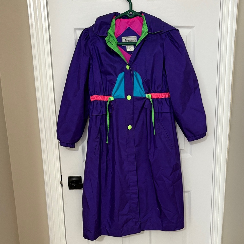 Rothschild Purple Kids Jacket with Green and Pink Accents